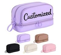 Custom Large Capacity Pencil Case with Personalized Embroidery Name