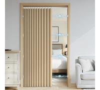 Custom Large Waterproof Linen Shower Curtain Mould Resistant Ideal for Bedroom Living Room Bathroom Partitions Light Brown 130x200cm