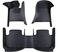 Custom Leather Car Floor Mats for Audi RS4 2013-2016 RHD, Car All-Inclusive Floor Mats, Front Rear Foot Pads Waterproof Non-Slip Carpet Full Covered Protection,D Black