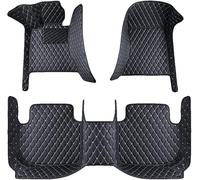 ZFSEF Custom Leather Car Floor Mats for Mercedes-Benz B Class(B160/B180/B200) 2009-2011, Waterproof Anti-Slip With No Dead Angles All Weather Protection,Black-Beige