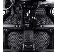Custom Leather Car Floor Mats for Nissan Elgrand E52 2012-2023, Full Coverage All Weather Anti-Slip Waterproof Protection Carpet Mats Car Interior Accessories,A-BLACK