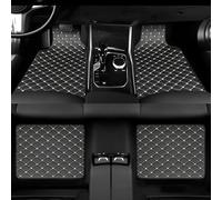 Custom Leather Car Floor Mats for VW Tiguan R Line Edition 2020-2024, Breathable Waterproof Durable Car Matts All Weather Car Carpet,A