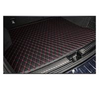 Custom Leather Car Trunk Mats For Cadillac For CT6 2016-2019 Rear Trunk Floor Mat Tray Carpet Mud Trunk Mat(Black Red 4pcs,A)