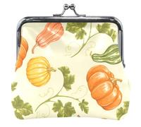 Custom Leather Purses and Bags Cute Pumpkins Light Green with Kiss Closure, Cute Light Green Pumpkin, UNITALLA, Cute Light Green Pumpkin, UNITALLA, Classic, Cute Light Green Pumpkin, UNITALLA, Classic