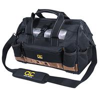 Custom Leathercraft CLC 1534 16 Inch Tote Bag with Top Plastic Tray and 23 Pockets