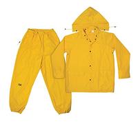Custom Leathercraft CLC Rain Wear R102M Yellow Polyester 3-Piece Rain Suit - Medium