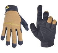 Custom Leathercraft124X Workright Flex Grip Work Gloves, Shrink Resistant, Improved Dexterity, Tough, Stretchable, Excellent Grip Assorted, Extra Large