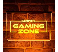 Custom LED Neon Gaming Sign - Personalised Gamer Room Wall Decor Display Light for Bedroom, Man Cave, or Kids Room (Red)