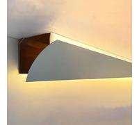 Custom LED Strip Lights Diffuser Channel, Aluminum Extrusion Profile Lighting, Waterproof for Indirect Lighting Crown Molding, Length Options from 3.3 to 33 Ft