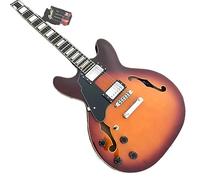Custom Lefty Guitar Left Handed Jazz Electric Sunburst Color Jazzz Guitars Customized