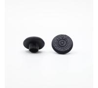 Custom Legion Go Game Handle Controller Replacement - 1 Pair Modified Analog Joystick Rocker Cap with Colorful Shell & 3D Printed Thumb Grip (Black)