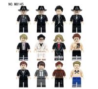 Custom LEGO Gangster Minifigures Bundle Mafia Mob Boss Criminal Set x12pcs