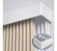 Custom Length Wall-Mounted Valance Box, Blackout Curtain Panel, Extended Side Cover for Windows, No Track Design, 600cm Long Valance for Curtains