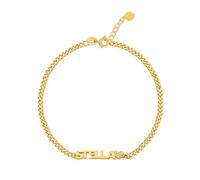 Custom Letter Name Bracelet with Pave Zirconia Heart Star Symbol, Adjustable personalized Name Curb Chain Bracelet, Customized Jewelry, Gift for Women Girlfriend Friends