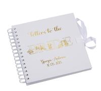 Custom Letters to the Bride Guest Book, Personalised Bridal Shower Scrapbook, Floral Letters Bride-to-Be Gift Keepsake Album