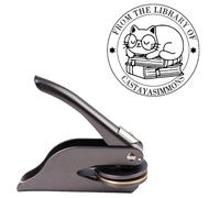 Custom Library Embosser | Book Embosser Personalized Stamp | Personal Library Embosser Custom Stamp Seal from The Library of Book Stamp Ex Libris Book Lover Gift