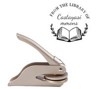 Custom Library Embosser | Book Embosser Personalized Stamp | Personal Library Embosser Custom Stamp Seal from The Library of Book Stamp Ex Libris Book Lover Gift