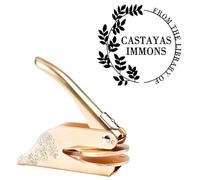Custom Library Embosser | Book Embosser Personalized Stamp | Personal Library Embosser Custom Stamp Seal from The Library of Book Stamp Ex Libris Book Lover Gift