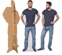 Custom Life Size Cardboard Cutout, Personalized Cardboard Cutout with Stand, High Resolution Human Stand Up, Upload Your Own Photo for Wedding Party Graduation Decor (7 ft)