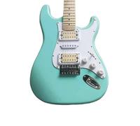 Custom Light Green Color Electric Guitar, Solid Body,Maple Fretboard, White PickGuard,HSH Pickups