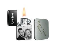Custom Lighter Personalised with Text & Photo (Photo & Text on Both Side (Front & Back))