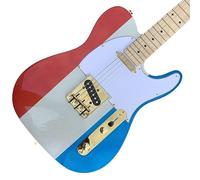 Custom Limited Edition Red/White/Blue Electric Guitar - Perfect for Professional Guitarists and Enthusiasts Seeking a High- and Signature Sound