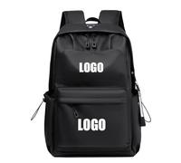 Custom Logo Backpack DIY Photo Name Men Business Travel Laptop Bag Personalized Student School Bag Women's Gym Work Casual Daypack Black,30 * 15 * 45cm