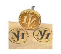 Custom Logo Branding Iron for Wood Personalized Branding Iron Heat Stamp Making Kit Including The Handle, Woodworking Handcrafted by Design (1"x1")