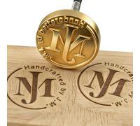 Custom Logo Branding Iron for Wood Personalized Branding Iron Heat Stamp Making Kit Including The Handle, Woodworking Handcrafted by Design (1.5"x1.5")