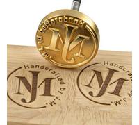 Custom Logo Branding Iron for Wood Personalized Branding Iron Heat Stamp Making Kit Including The Handle, Woodworking Handcrafted by Design (3cm)