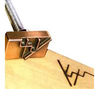 Custom Logo Branding Iron Kit for Woodworking Personalized Burning Stamp for Branding Iron (1.5"x1.5")