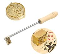 Custom Logo Branding Iron, Personalised Metal Branding Iron Heat Stamp Making Kit,Custom Wood Burning Stamp Heating for Leather Wood Paper Meat Cake Bread Baking Stamping