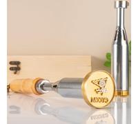 Custom Logo Branding Iron, Personalised Metal Heat Stamp Making Kit, Personalized Food Burning Stamp Heating for Leather Wood Paper Meat Cake Bread, Baking Stamping