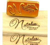 Custom Logo Branding Iron Personalized Heat Stamp Gift for Woodworkers and Craftman Handcrafted Design (1.5"x1.5")