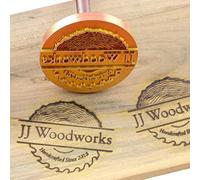Custom Logo Branding Iron Personalized Heat Stamp Leather Wood Branding Iron for Baking with The Handle (1.5"x1.5")