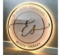 Custom Logo Business Neon Sign, Personalized Business Metal Acrylic Led Sign, Personalized Backlit Illuminated Sign, Customized Floating Logo for Company, Office, Bar, Salon