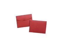 Custom Logo Mini Envelope Bank Credit Card Envelopes Mebership Sleeve Thickened Pearl Paper Gold Stamping(Wine red,50pcs)