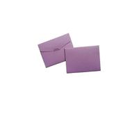 Custom Logo Mini Envelope Bank Credit Card Envelopes Mebership Sleeve Thickened Pearl Paper Gold Stamping(Purple,40pcs)