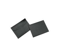 Custom Logo Mini Envelope Bank Credit Card Envelopes Mebership Sleeve Thickened Pearl Paper Gold Stamping(Black,20pcs)