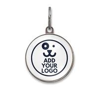 Custom Logo Pet ID Tag - Upload Your Business Logo - Professional Dog & Cat ID Tags for Dog Walkers, Kennels & Groomers - Double-Sided Waterproof Metal Tag - 2 Sizes