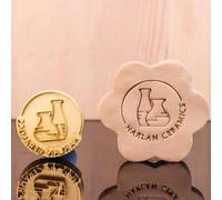 Custom Logo Pottery Stamp, Custom Ceramic Stamp, Brass Stamp for Pottery, Personalized Clay Stamp, Gifts for Potters, Tools for Pottery