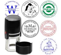 Custom Logo Stamp Personalised Photo Stamps Customised Self-Inking Business Rubber Stamp with Name Text Create Your Own Stamp