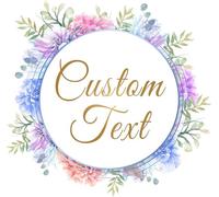 Custom Logo Stickers - Design Your Own Personalized Labels with Text, Image, & Photo - Waterproof, UV Protected, Fade & Heat Cold Resistant - Pack of 100 (Wreath 26, 100mm)