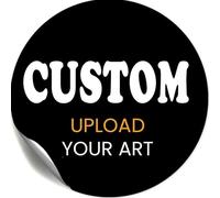 Custom Logo Stickers - Design Your Own Personalized Labels with Text, Image, & Photo - Waterproof, UV Protected, Fade & Heat Cold Resistant - Pack of 100 (Image, 51mm)