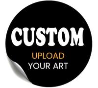 Custom Logo Stickers - Design Your Own Personalized Labels with Text, Image, & Photo - Waterproof, UV Protected, Fade & Heat Cold Resistant - Pack of 100 (Custom Image, 177mm)