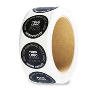 Custom Logo Stickers - Personalised Business Labels - Upload Your Own Design - FSC Paper or Polypropylene Options - UK Printed Brand Labels (Supplied On Rolls) (1000, 30mm)