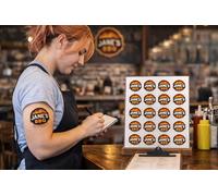 Custom Logo Temporary Tattoos for Restaurants & Events - Upload Your Design - A4 Sheet with Multiple Tattoos - Promotional & Branding Tattoos (2 Sheets)