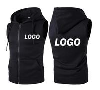 Custom Logo Vest Personalized Print Your Own Picture/Text Zipper Coat Spring Fashion Casual Waistcoat Top Men Women Jacket Color2,XXL