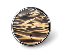 Custom Lonely Desert Lapel Pin Aluminum Alloy Button Badge Personalized Exquisite Brooch Classic Mini Pin 1 Inch for Backpacks Hat Suit Jacket Clothing Decoration