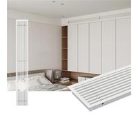Custom Louvered ABS Air Vent Grille Linear Return Vent Cover for Wall & Ceiling 48" 44" 40" 36" 32" 28" 24" 20" Ventilation Panel (B 120x25cm/48x10in)